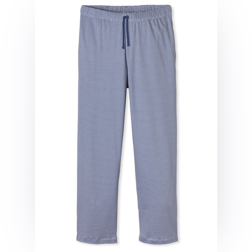 NWOT Men’s LAKE Pima Pajama pants true navy small tall stripe pockets